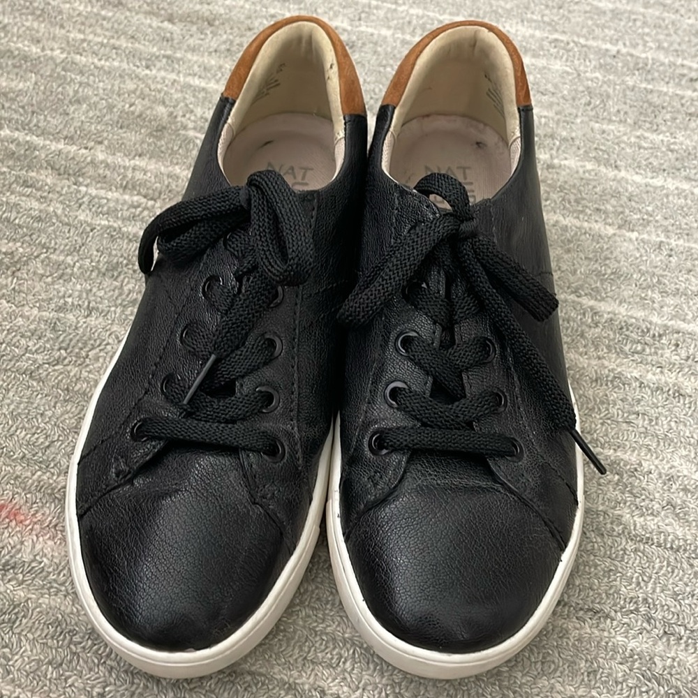 Naturalizer Women’s Morrison Black & Brown Leather Sneaker